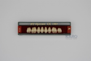 Зубы Optima, цвет A3,5, 3-х слойные, верхние боковые, 8шт, TOROS DENTAL