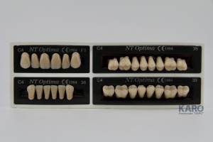 Зубы Optima, цвет C4, 3-х слойные, гарнитур 28 шт, TOROS DENTAL