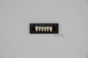 Зубы Optima, цвет B2, 3-х слойные, нижние фронтальные, 6шт, TOROS DENTAL