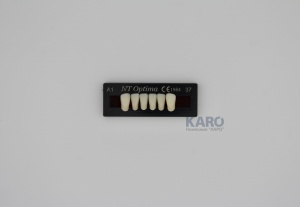Зубы Optima, цвет A1, 3-х слойные, нижние фронтальные, 6шт, TOROS DENTAL