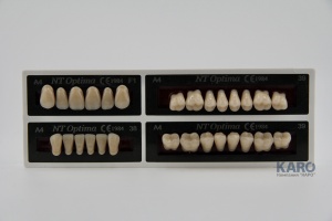 Зубы Optima, цвет A4, 3-х слойные, гарнитур 28 шт, TOROS DENTAL