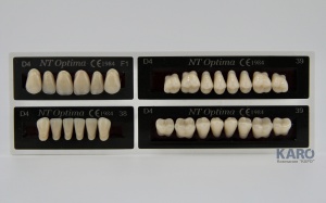 Зубы Optima, цвет D4, 3-х слойные, гарнитур 28 шт, TOROS DENTAL