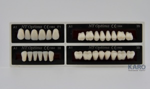 Зубы Optima, цвет A1, 3-х слойные, гарнитур 28 шт, TOROS DENTAL